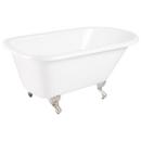 Signature Hardware White 54 x 30 in. Freestanding Bathtub End Drain 