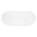 Signature Hardware White 71 x 31-1/4 in. Freestanding Bathtub with Rear Center Drain 