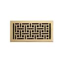 6 x 10 in. Residential Brass Ceiling & Sidewall Register in Polished Brass
