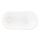 Signature Hardware White 57 x 30 in. Freestanding Bathtub End Drain 