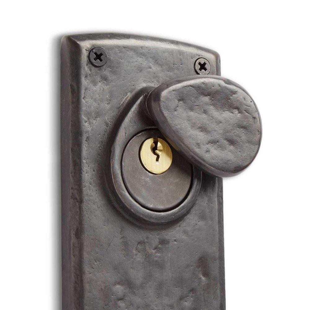 Signature Hardware Dark Bronze Bronze Rectangular Entrance Door Set with Lever Handle 