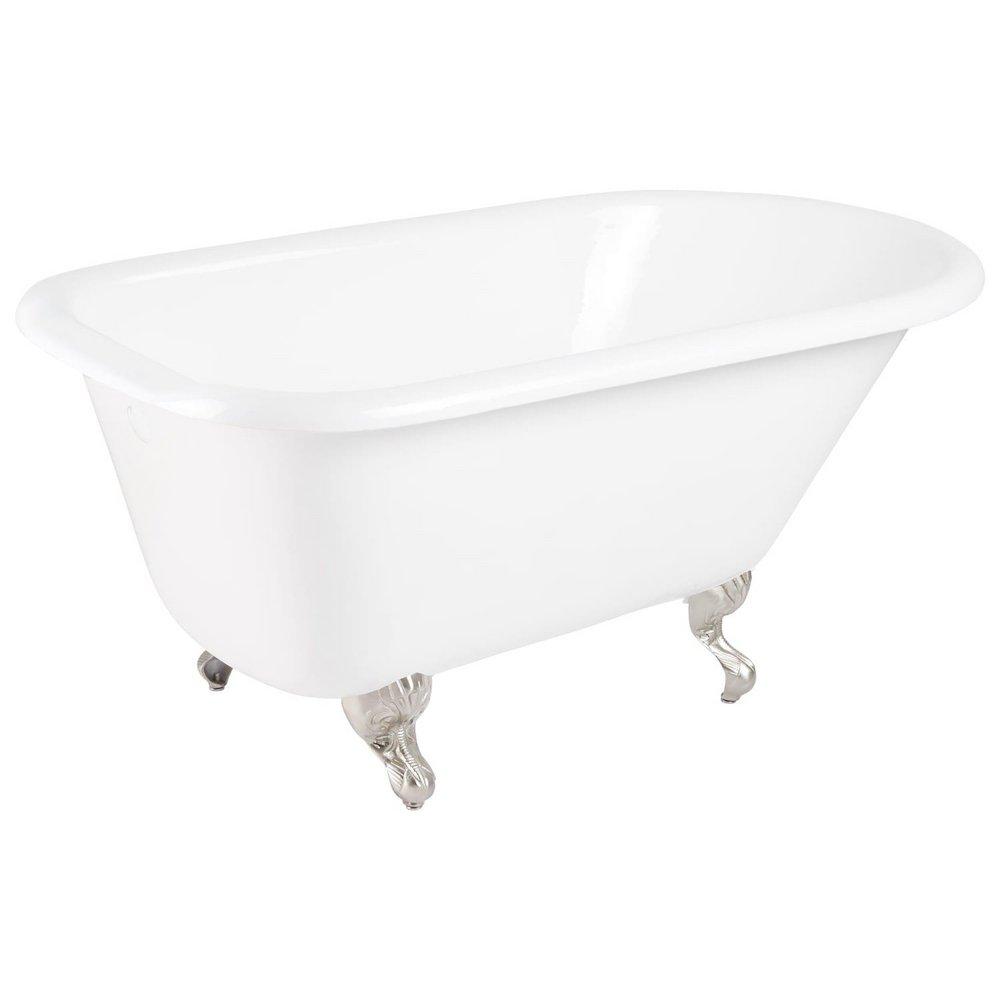 Signature Hardware White 66 x 30 in. Freestanding Bathtub End Drain 