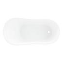 Signature Hardware White 55 x 27 in. Freestanding Bathtub End Drain 