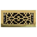 4 x 10 in. Residential Brass Ceiling & Sidewall Register in Polished Brass