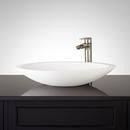 20 x 12 in. Oval Vessel Bathroom Sink in White