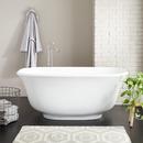 Signature Hardware White 67 x 31-1/4 in. Freestanding Bathtub with Center Drain 