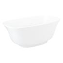 Signature Hardware White 67 x 31-1/4 in. Freestanding Bathtub with Center Drain 