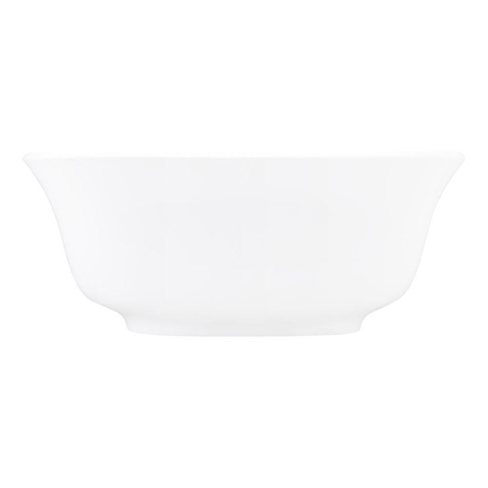 Signature Hardware White 59 x 30-3/4 in. Freestanding Bathtub Center Drain 
