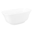 Signature Hardware White 59 x 30-3/4 in. Freestanding Bathtub Center Drain 