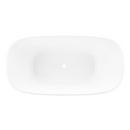 Signature Hardware White 59 x 30-3/4 in. Freestanding Bathtub Center Drain 