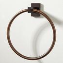 Signature Hardware Oil Rubbed Bronze Round Closed Towel Ring 