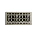 Signature Hardware Brushed Nickel 14 in. Floor Register in Brushed Nickel Brass 