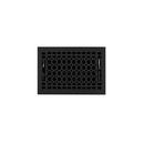 6 x 10 in. Cast Iron Floor Register in Black