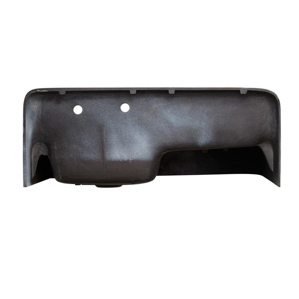 Signature Hardware White 42-1/8 x 20-7/8 in. 2 Hole Cast Iron Single Bowl Wall Mount Kitchen Sink 