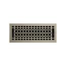 4 x 10 in. Brass Floor Register in Brushed Nickel