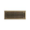 4 x 10 in. Brass Floor Register in Antique Brass