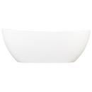 Signature Hardware Matte White 71-1/4 x 33-1/4 in. Air Bath Freestanding Bathtub with Center Drain 