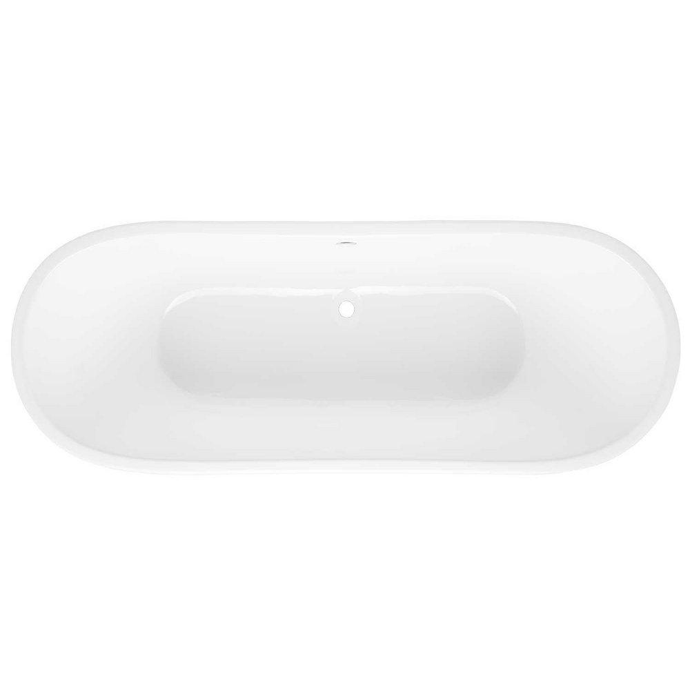 Signature Hardware Slate Blue 67-1/4 x 26-7/8 in. Freestanding Bathtub Offset Drain 