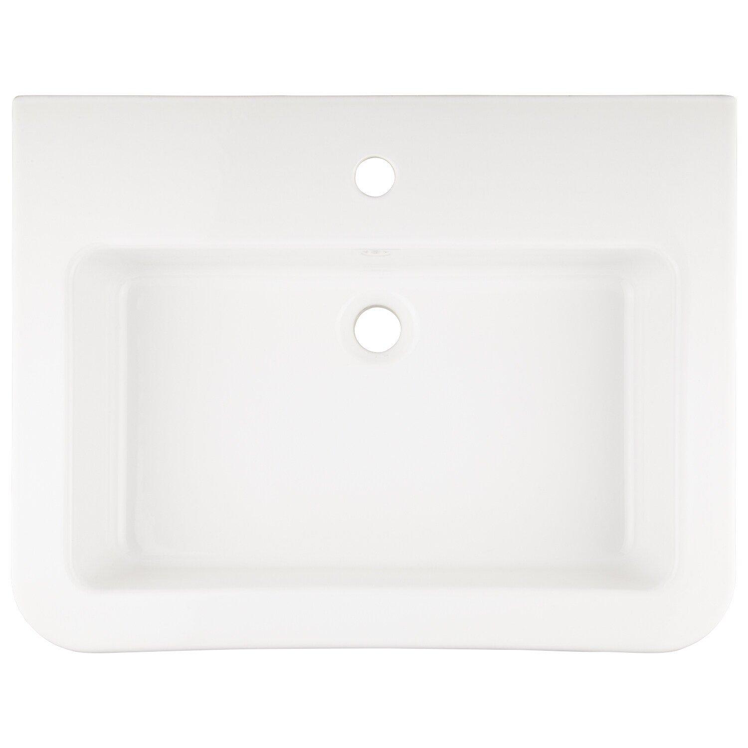 Signature Hardware White Wall Mount Basin 