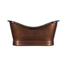 Signature Hardware Antique Copper Patina 71-1/2 x 32 in. Freestanding Bathtub Center Drain 