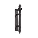 15-5/8 in. Cast Iron Door Pull in Black Powder Coat