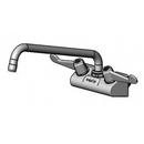 Equip 4" Wall Mount Faucet w/ 12" Swing Nozzle, 4" Wrist Handles, & 2.2 gpm Aerator 