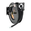 Hose Reel, Open, Epoxy Coated Steel, 3/8" ID x 50' Hose & Reducing Adapter 