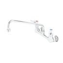 T&S Brass Polished Chrome Wall Mount Quarter Turn Ceramic Institutional Faucet 