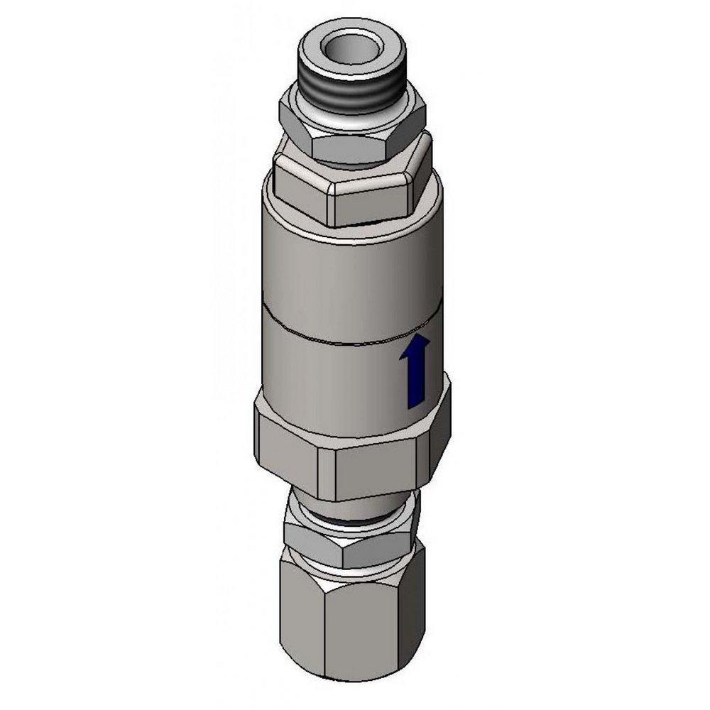 T&S Brass Chrome Plated VACUUM BREAKER, DUAL-CHECK, ADAPTERS INCLUDED FOR 034A APPLICATION 