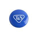 T&S Brass Blue Snap-In Index Button, Medium Tub and Shower Logo 