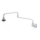 T&S Brass Polished Chrome Single Handle Cross Wall Mount Pot Filler 
