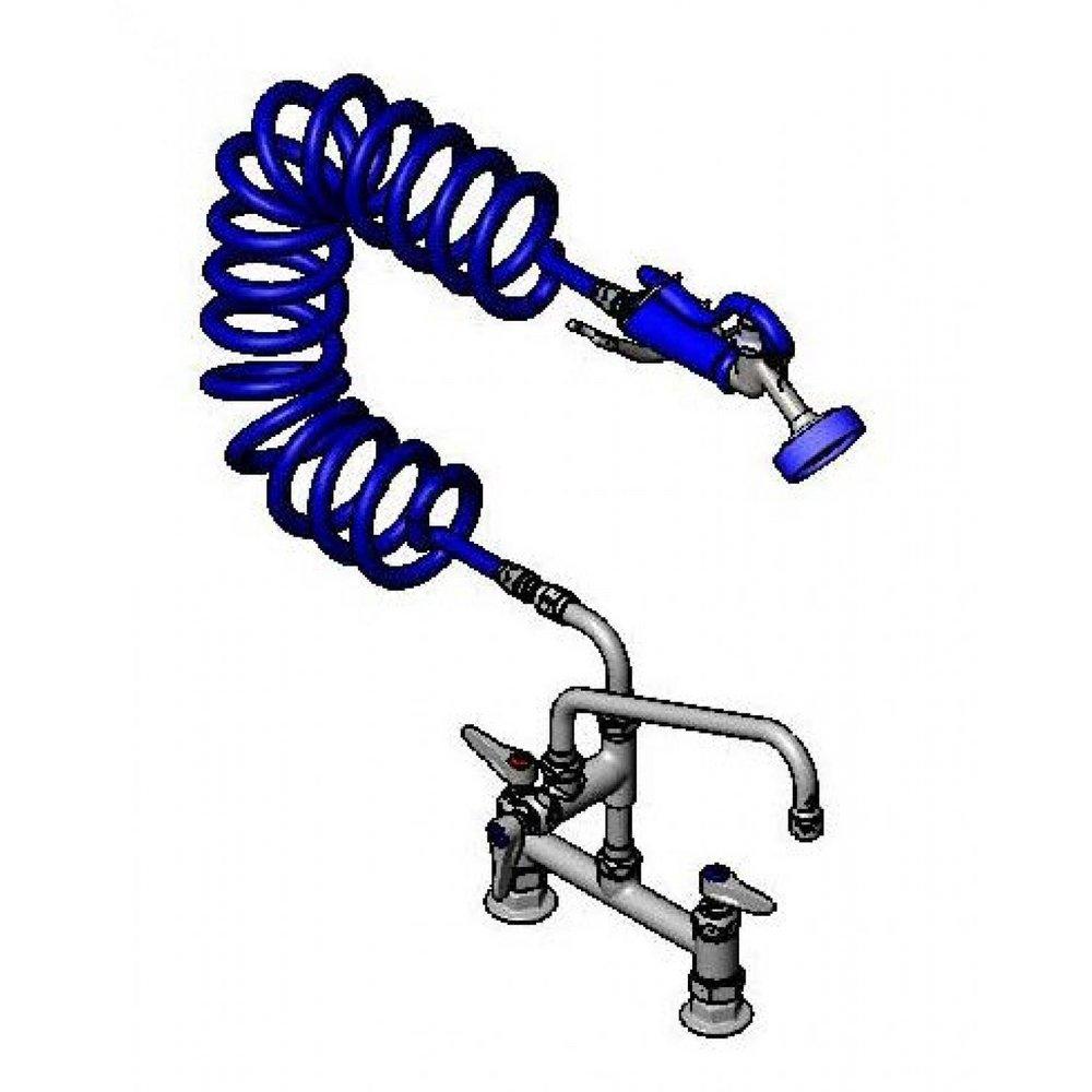 Pet Grooming Unit: 8" Deck Mount Base, Add-On Faucet, 10" Swing Nozzle, PG Sprayer & Hose 