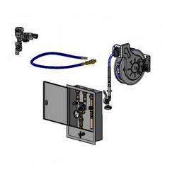 Hose Reel Control Cabinet, Control Valve, Check Valves, Open 35' Hose Reel, Vacuum Breaker