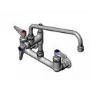 8" Wall Mount Faucet, Ceramas, Add-On-Fct & 2" Riser, 12" Swing Nozzle, 1.0 GPM VR Aerator