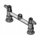 equip 8" Deck Mount Faucet, Lever Handles, Swivel Outlet, Less Nozzle, Supply Nipple Kit 