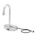 ChekPoint Electronic Faucet, 4" Wall Mount, Gooseneck, Thermostatic Mixing Valve 