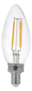 3.5W B10 LED Bulb Candelabra E-12 Base 2700 Kelvin Dimmable (2 Pack) 120V in Clear