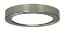7 in. 13.5W 120V 1-Light LED Round Flush Mount Ceiling Fixture in Brushed Nickel