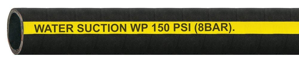Abbott Rubber Co Inc Black EPDM Suction Hose in Black 
