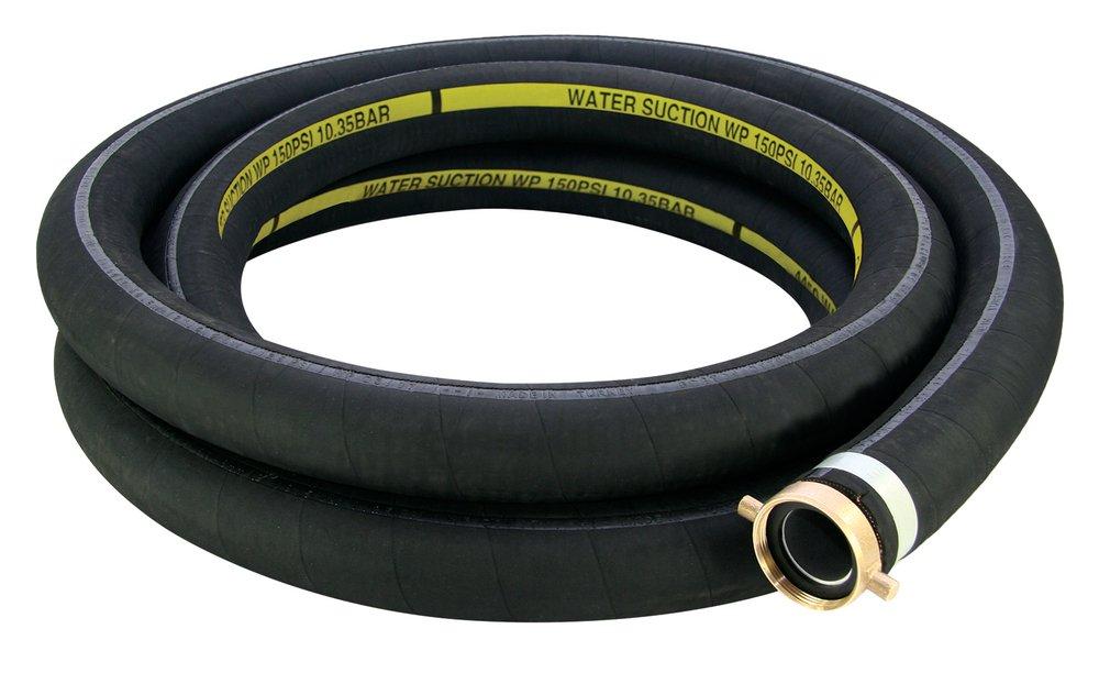 Abbott Rubber Co Inc Black 20 ft. EPDM Suction Hose in Black 