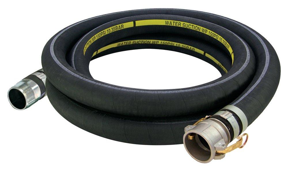 Abbott Rubber Co Inc 20 ft. MNPSH x FNPSH Rubber Suction Hose 