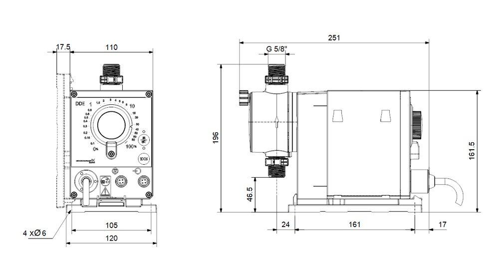 Grundfos 150 psi PVC, EPDM and Ceramic Centrifugal Pump 