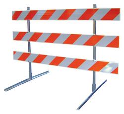 8 ft. Economy Type III Barricade with Phoenix Rails