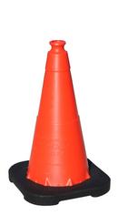 VizCon Safety Orange 18 in. 3 lb. Cone with Reflective Collar 