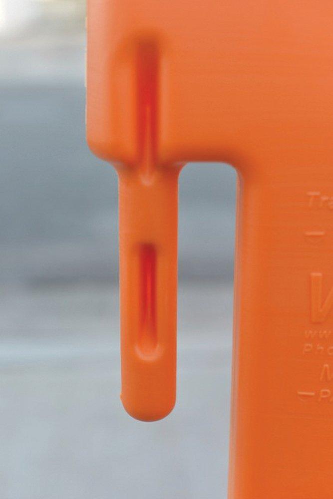 VizCon Orange 38 x 3 in. Pedestrian Wall with Reflective Sheeting 