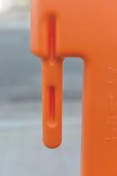 VizCon Orange 38 x 3 in. Pedestrian Wall with Reflective Sheeting 