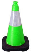 VizCon Hi-Viz Lime 18 in. 3 lb. Cone with Reflective Collar 