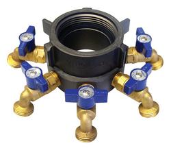Aluminum and Brass FNST x MGHT 2-1/2 in. Valve Manifold