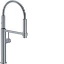Franke Satin Nickel Single Handle Pull Down Kitchen Faucet 