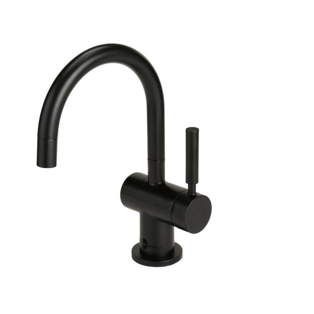 InSinkErator&reg; Matte Black 0.7 gpm 1 Hole Deck Mount Hot Water Dispenser with Single Lever Handle 